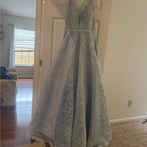 Tiffany Designs Sky Blue Dress
